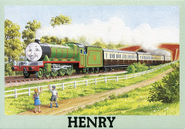 Henry pulling the Express as drawn by Clifford Meadway