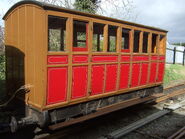 The red narrow gauge coaches' basis