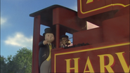 Sir Topham Hatt onboard Harvey