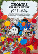 Poster for Thomas' 45th birthday held at NRM on 21 July 1990