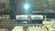 Two milk tankers at Drayton Manor