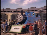 Thomas with nameboard