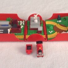 thomas bluebird miniature playset