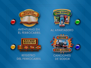 Activities Menu in spanish