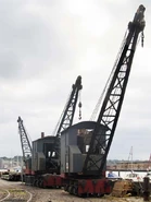 Chatham Dockyard railway cranes