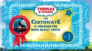 Certificate shown after the Earl's Quiz segment