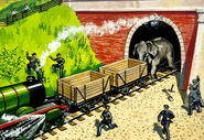 The circus elephant in the Railway Series