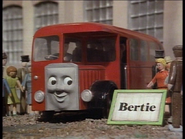 Bertie with nameboard