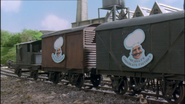 The sugar vans (Note: There is a worm under the second one from the brake van)
