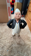Sir Topham Hatt's pyjamas outfit close-up figure owned by YouTube and Facebook user Bearded Skull Memorabilia