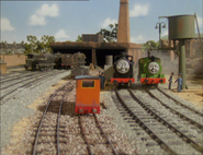 The set being used for Crovan's Gate Yards prior to being redressed in the fourth series