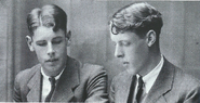 Wilbert (left) and George (right) as teenagers