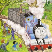 Thomas with a giraffe wagon