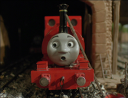 Skarloey's shocked face as it first appeared in the fourth series... (1994)