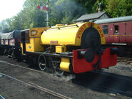 Alfred in a yellow livery