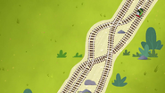 The crossover tracks in the third series