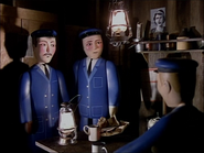 The interior of a brake van