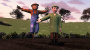 Farmer McColl and his scarecrow