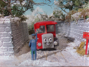 Bertie held up at the Quarry Tramroad