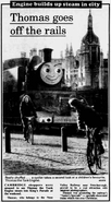 The Nene Valley Railway's Thomas at a charity event which inspired Not The Ticket