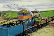 Edward shunting some trucks