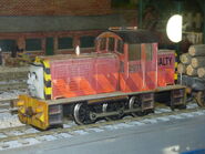 Salty's model on display at Drayton Manor Theme Park