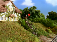 The Queen Mother's body repainted as Mrs. Kyndley in Happy Ever After