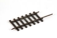 A piece of narrow gauge track prior to being sold by The Prop Gallery