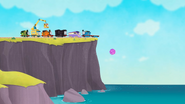 The cliffside in the first series