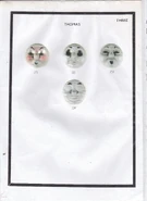 Page three of Thomas' sixth series face masks