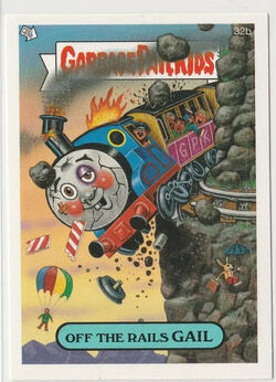 GarbagePailKidsOffTheRailsGailCard