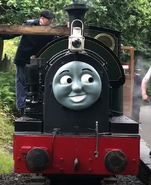 Edward Thomas as Peter Sam with his new face