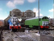 (Note: Gordon's front bogie wheels are derailed)
