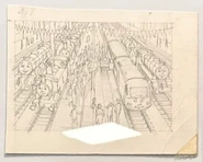 An unused illustration for the ending of Golden Jubliee