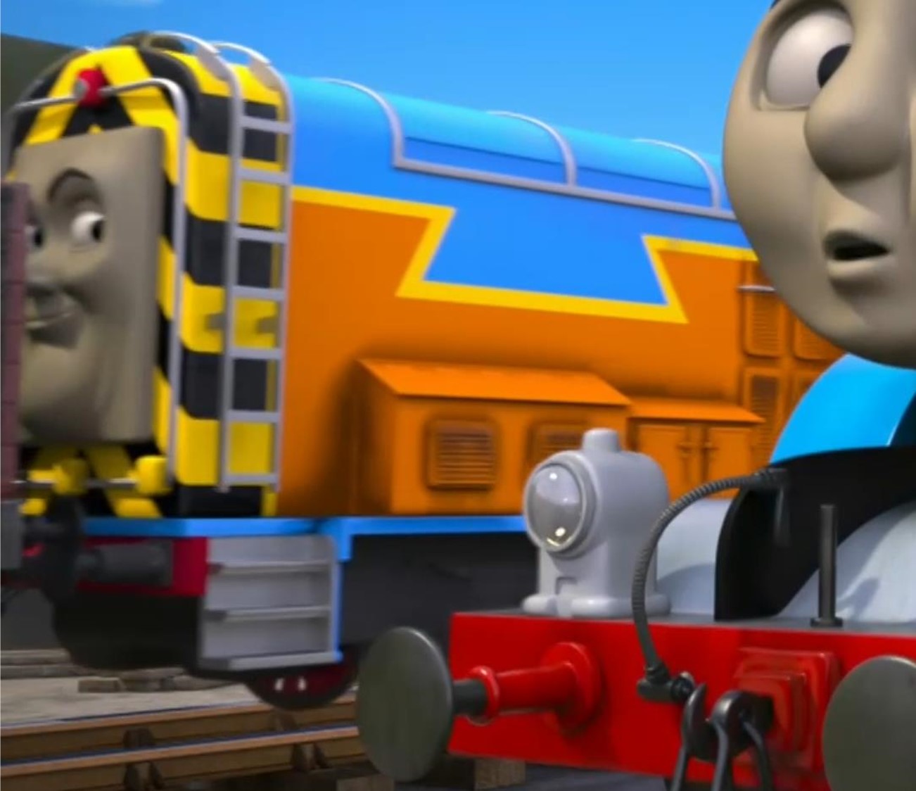 orange thomas the tank engine