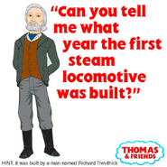 A post from the official Thomas & Friends Twitter featuring Sir Robert Norramby talking about the Coalbrookdale Locomotive