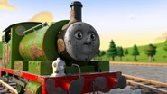 Percy covered in mud in Thomas & Percy's Bedtime Routine