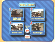 Episode selection menu prototype (Note: Stories 1-4 are in the next page.)