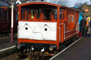 A brake van with Toad's face