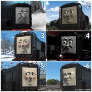 A shot from this episode adorned on Diesel's face guide