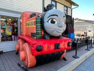 Inflatable Nia at the Strasburg Railroad