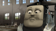 Spencer with a coal moustache