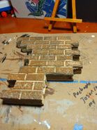 A section of breakaway wall from Thomas' Trusty Friends owned by Twitter User Thomas Wooden Railway Models