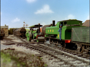 Duck and George's confrontation at Crosby yard in the fifth series