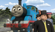 Sir Topham Hatt with Lady Hatt, Sir Lowham Hatt and Thomas