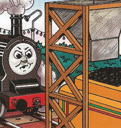A coaling tower in a magazine story