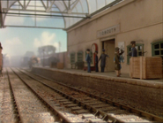 Note: Donald's tender is in the signal box in the background