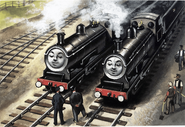 Donald and Douglas with Sir Charles Topham Hatt II