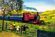 Skarloey pulling the coaches