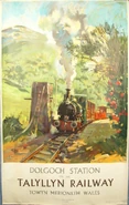 TalyllynRailwayoldposter.jpg (100 KB) A saloon coach in a Talyllyn Railway poster seen at Thomas Land, Japan